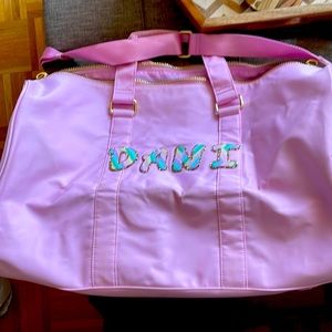 Stoney Clover Lane Large Pink Weekender Tote (DANI emblem)